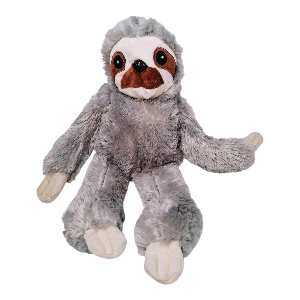 Noah's Ark‎ Animal Workshop Plush Sloth Toy Stuffed Animal Huggable Soft Gray